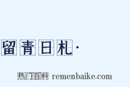 留青日札·叆叇是什么意思的图片